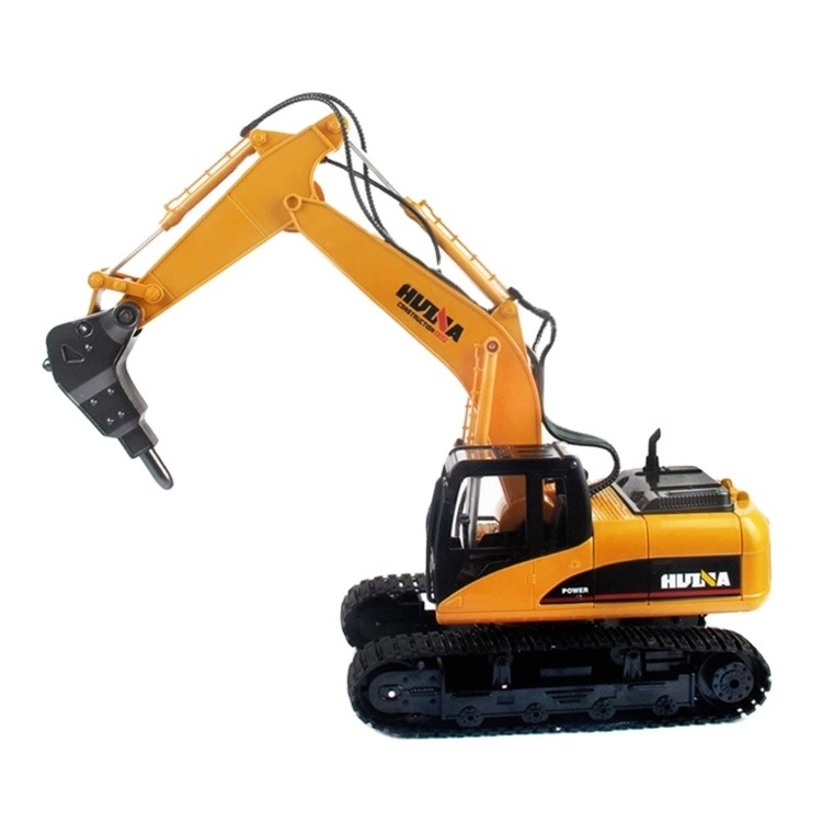 Remote Control Car 16-Channel Professional RC Rig Excavator Alloy Driller 2.4G Electric Rescue Machine Children's Day Toy Gift