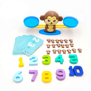 Balance Monkey cat dog digital toys Digital Models and Cards Educational Montessori Toys Monkey Balance Match Learning Toys