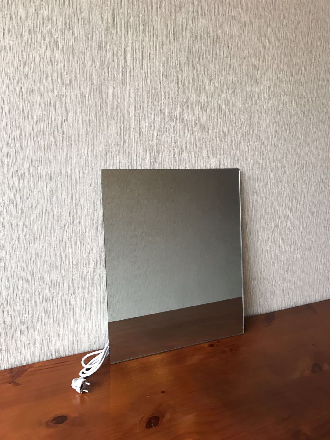 Electric Safety Glass Mirror Heating Panel Wall Mounted Infrared Carbon Crystal Heaters