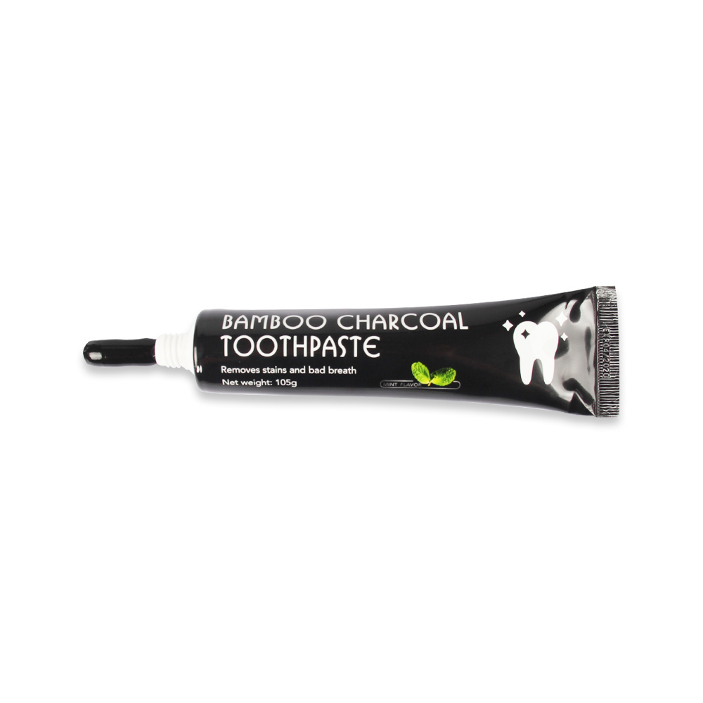 Private Logo Bamboo Activated Charcoal Teeth Cleaning Toothpaste For Removing Mouth Stain And Odor