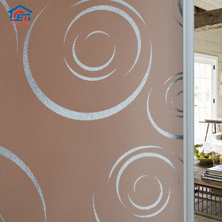 Circles Glass Decorative Wallpaper Frosted Glass Mirror Sticker