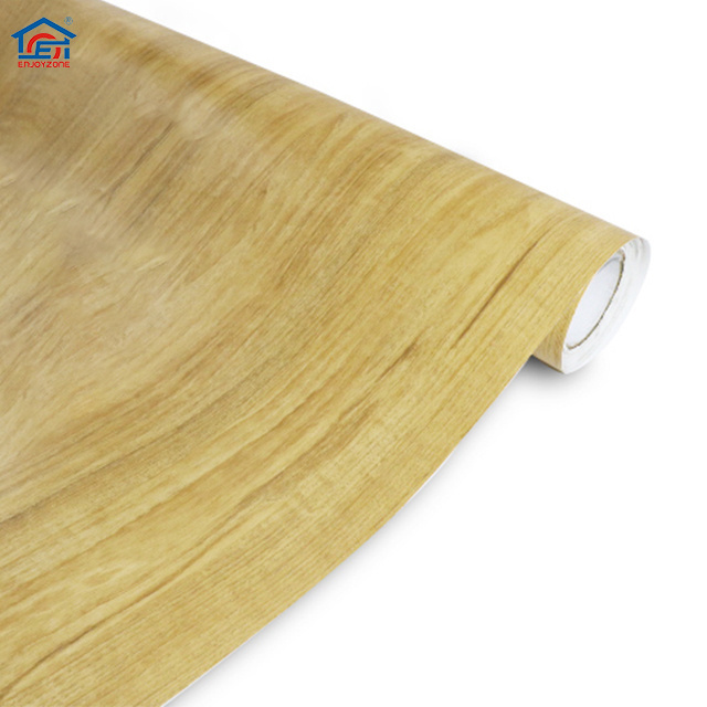 PVC Self Adhesive Waterproof Wood Wallpaper Roll Furniture Door Desktop Cabinets Wardrobe Vinyl Wall Sticker Contact Paper