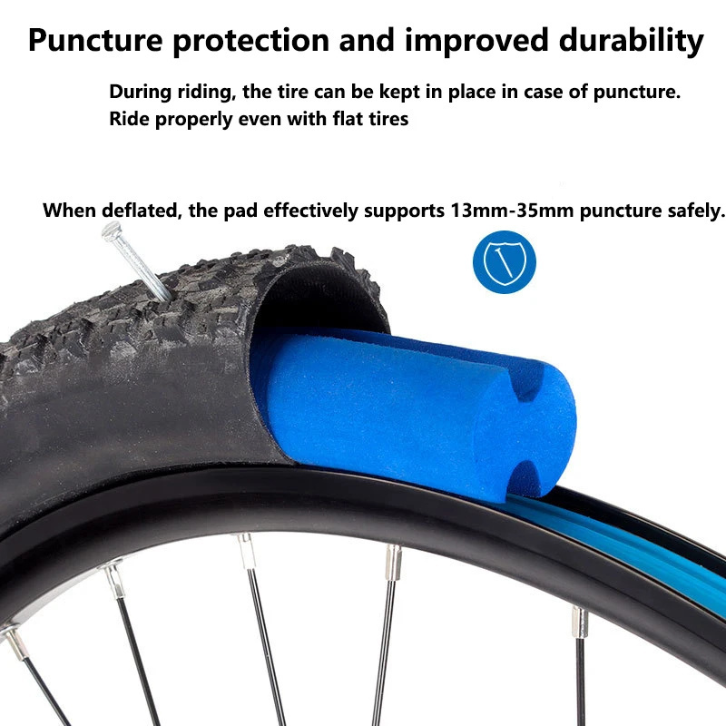 MTB 26 27.5 Inch Tubeless Bike Vacuum Tire Liner Pad Multifunction Explosion-Proof Tire Protection for Bicycles