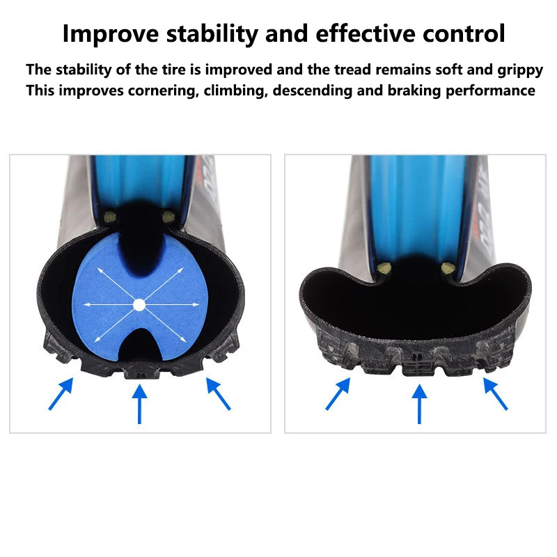 MTB 26 27.5 Inch Tubeless Bike Vacuum Tire Liner Pad Multifunction Explosion-Proof Tire Protection for Bicycles