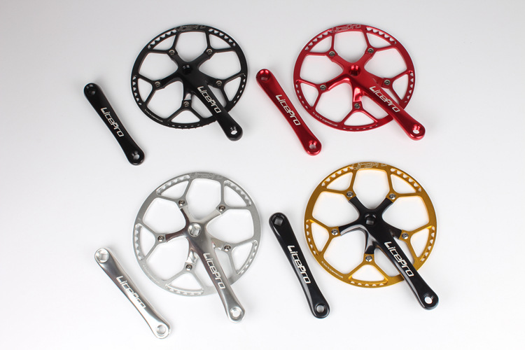 Litepro Chain ring Crankset 130 BCD Folding Bike BMX Single Speed Chainwheel 170mm Crank tooth 45T 47T 53T 56T 58T