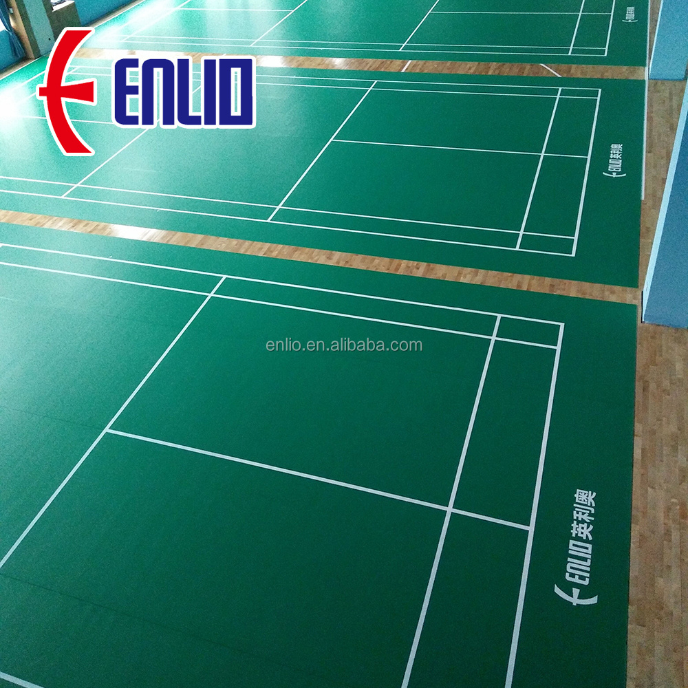 Enlio sport floor / BWF badminton court floor / Badminton Floor Mat