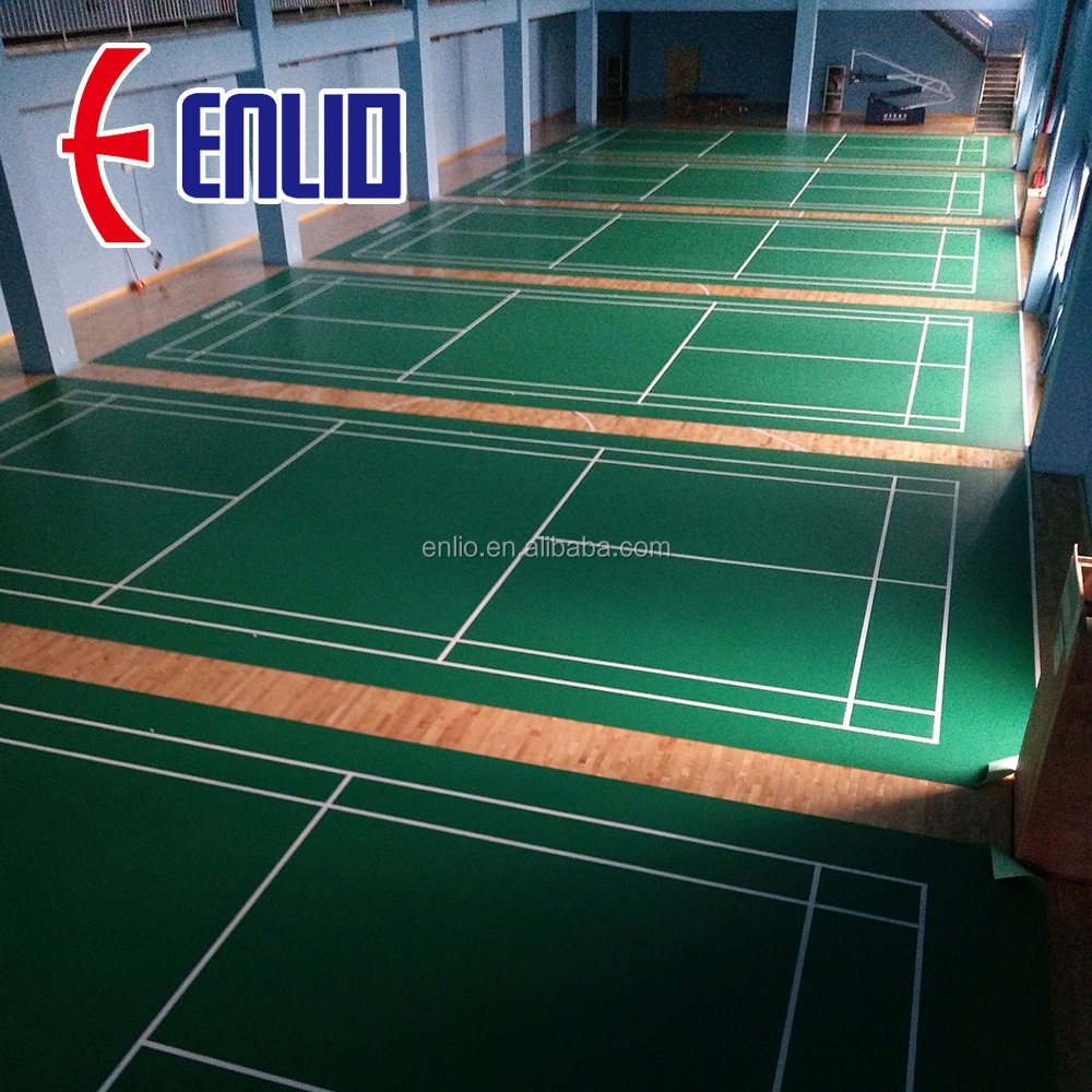 Enlio sport floor / BWF badminton court floor / Badminton Floor Mat