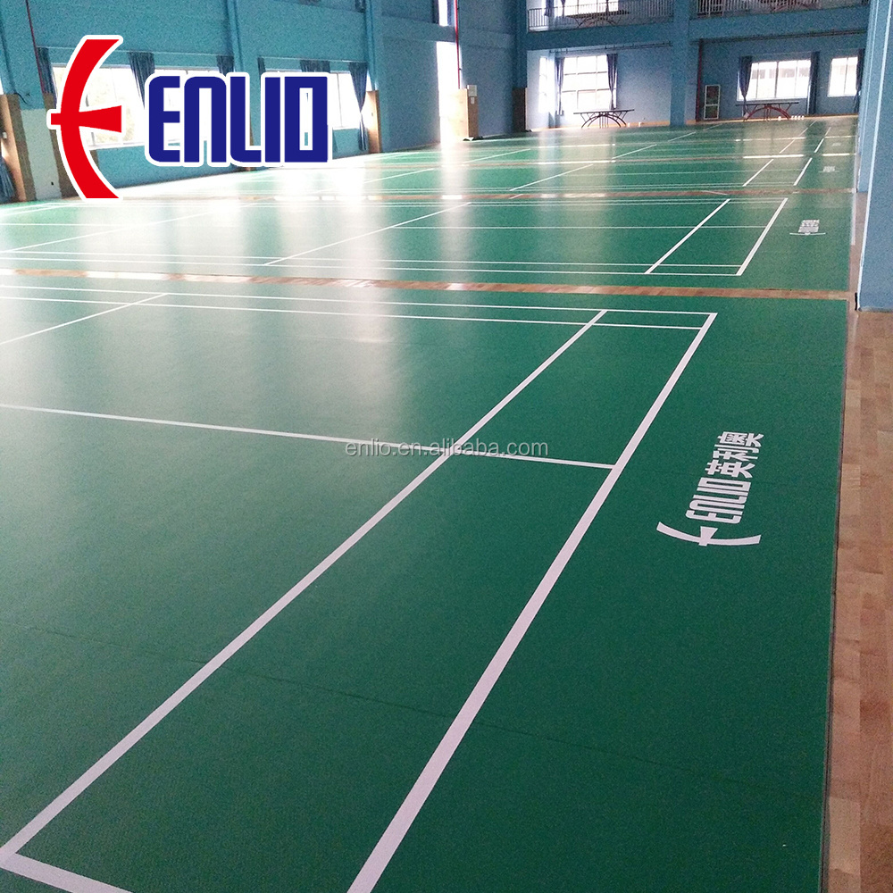 Enlio sport floor / BWF badminton court floor / Badminton Floor Mat