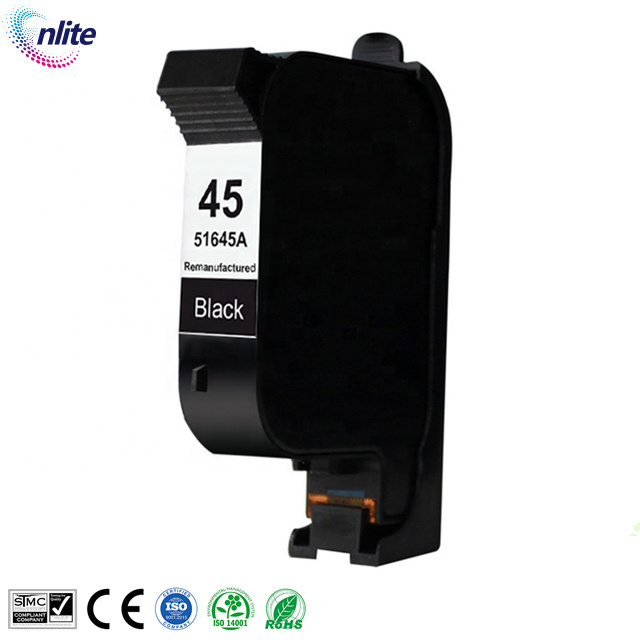 Tij ink cartridge for hp 45 black ink cartridge for handheld inkjet printer for hp 45