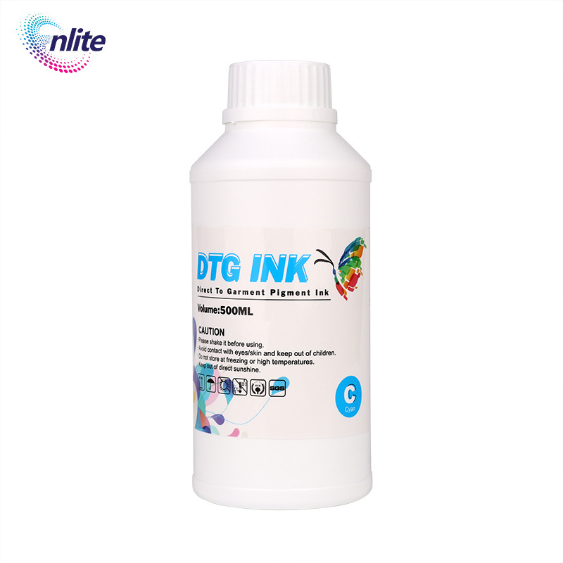 500ml dtg printer t shirt print ink price used for epson Dx5 Dx7 xp600 Printhead i3200 4720 printing inks