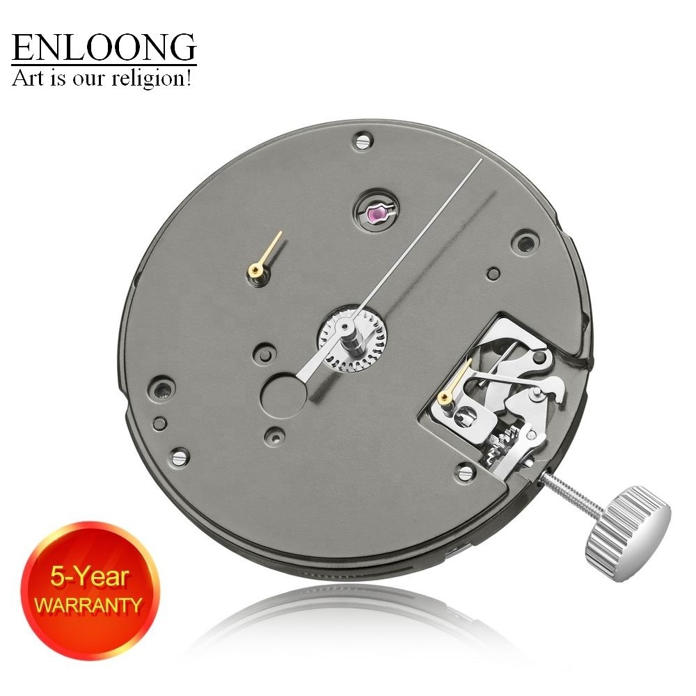 ENLOONG Luxury Chronograph Mechanical Watch Movement Black OEM Logo Custom Blue Screws ST19 ST1901 Movement Manual Winding