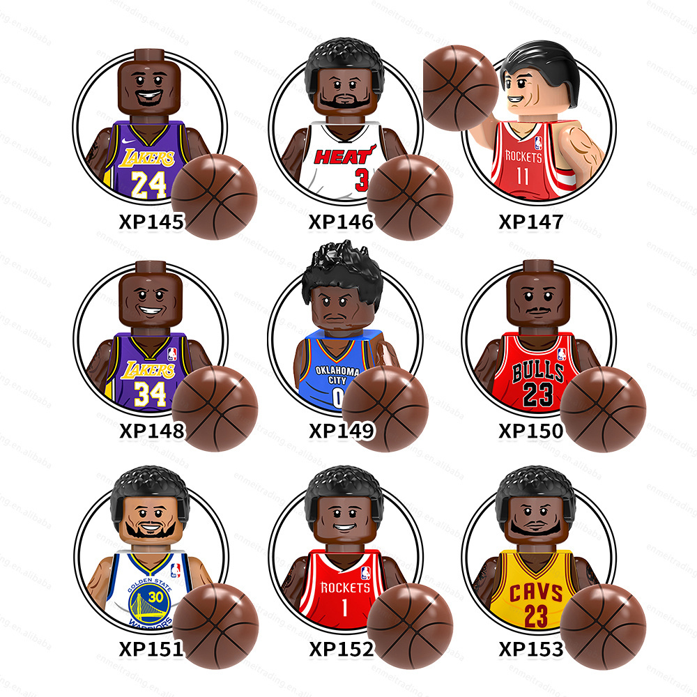 G0107 Hot Sell Basketball Star Sports Player Mini Action Dolls Educational Model Building Block Kids Gift Toys For Teenagers