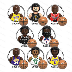 G0107 Hot Sell Basketball Star Sports Player Mini Action Dolls Educational Model Building Block Kids Gift Toys For Teenagers