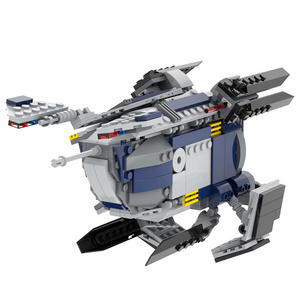 Diy Space wars Coruscant Police Gunship Building block sets kids toys children's toys Mould king MOC2186