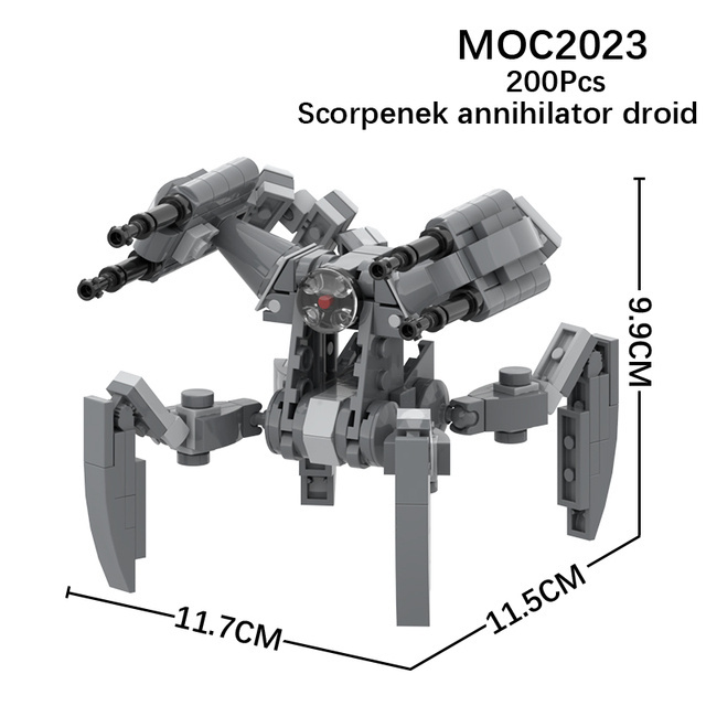 MOC2018  MOC Movie Series Homing Spider Droid Hot Sell in the U.S. New Arrival space wars Building Block Accessories Kids Toys