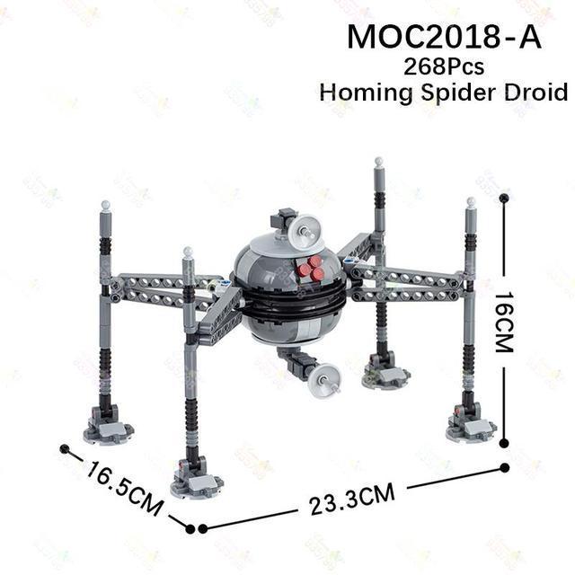 MOC2018  MOC Movie Series Homing Spider Droid Hot Sell in the U.S. New Arrival space wars Building Block Accessories Kids Toys