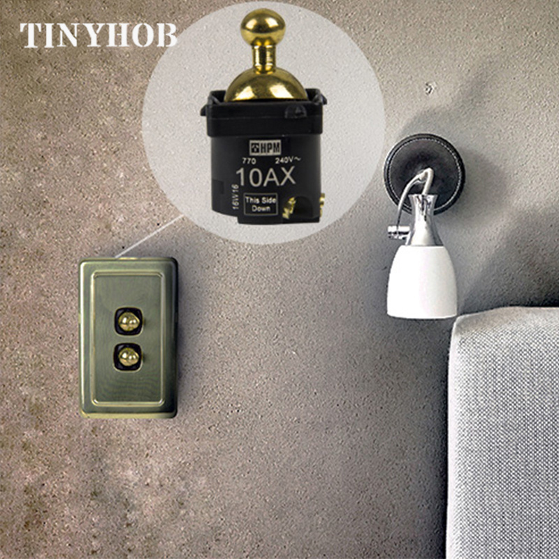 Brass wall switch Vintage retro toggle switch 220V 1GANG,2GANG,3GANG,4GANG 2WAY 10A Light Switch SW-1271