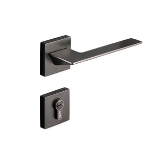 Mute Private Room Door Lock Handle Geometric House Interior Door Handle For Bathroom Pull Lock Anti-theft Gate Lock CL-0651