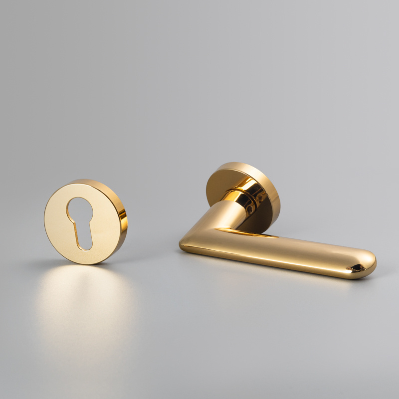 Yellow bronze /zinc alloy door handle Interior / Bedroom door lock Split Silent door lock ,Door hardware CL-0490