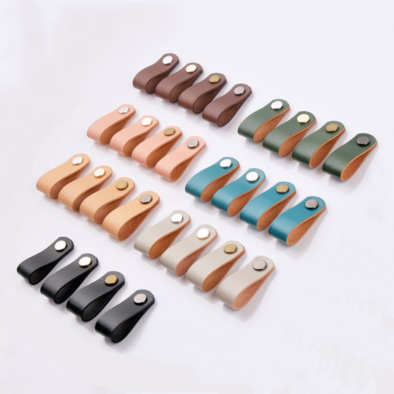 Leather Furniture Single Hole Pull Handles For Doors Cabinets Cupboards Drawer Pulls Knob C-2311