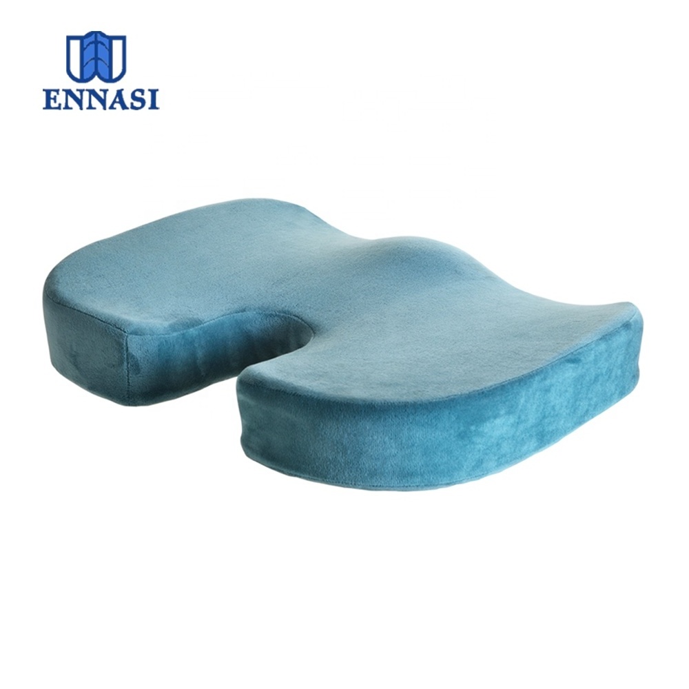 High Density Coccyx Orthopedic Memory Foam Seat Cushion Office Chair and Car Seat CE 100% Polyester Adults Moulding OBLONG