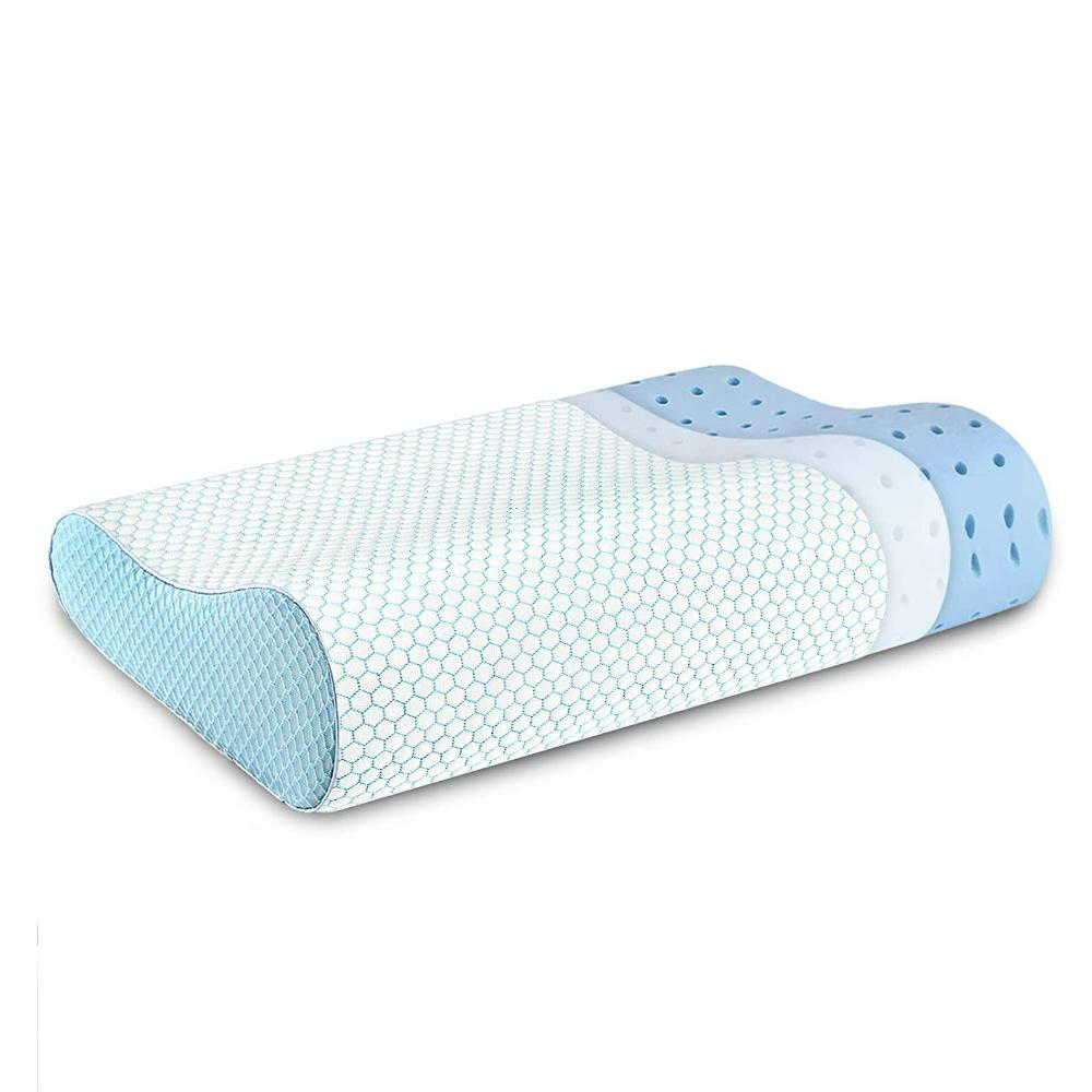 Ennasi Queen Bed Size Ergonomic Pillow Orthopedic Contour Memory Foam Pillow for Neck and Shoulder