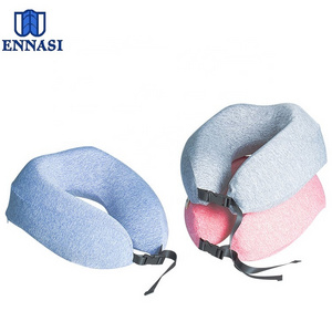 100% Pure Memory Foam Adjustable Car Airplane Travel Neck Support Pillow