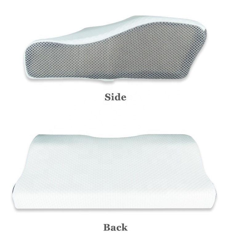 Top selling best ergonomic memory foam orthopedic pillow with memory effect with pillowcases cover