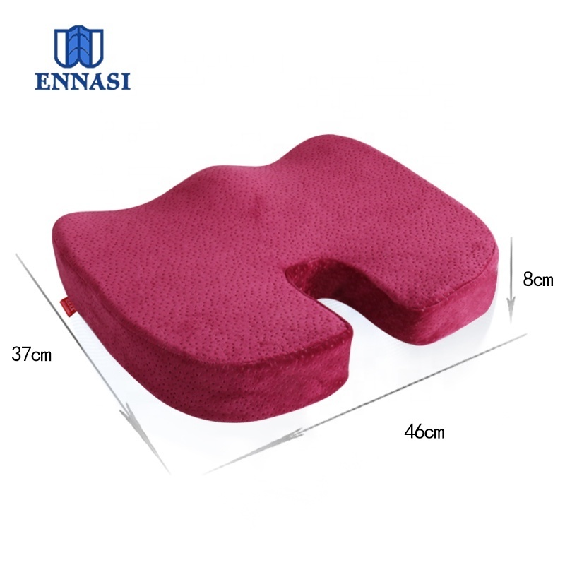 Comfortable Car Office Chair Seat Cushion Coccyx Orthopedic Memory Foam