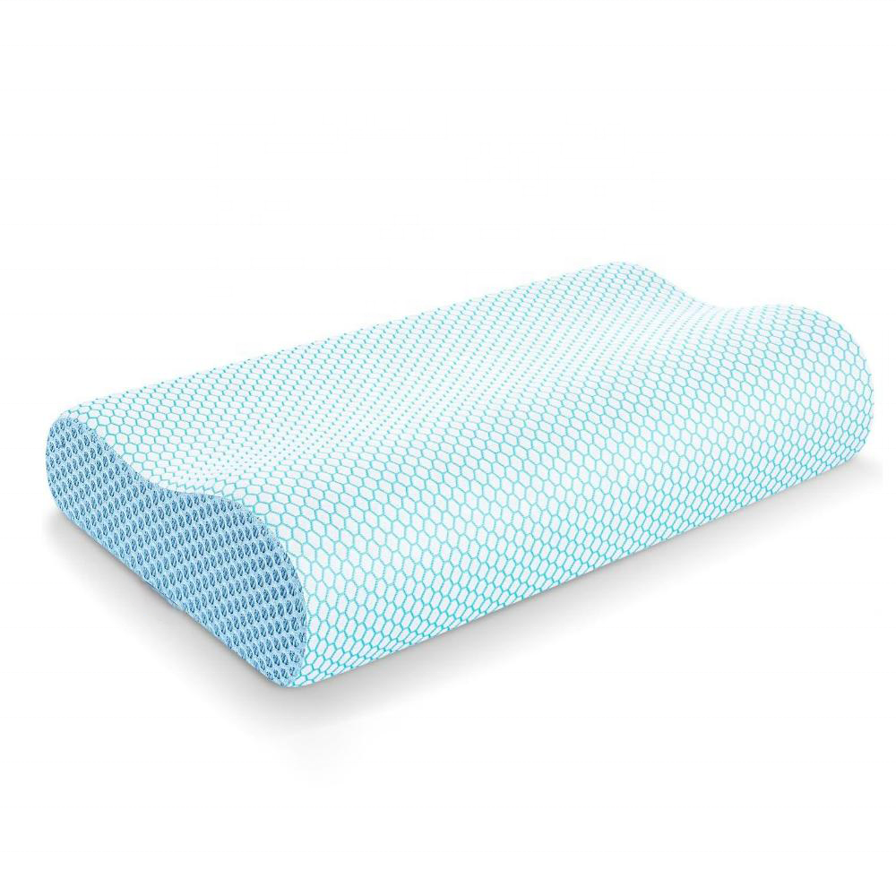 Ennasi Queen Bed Size Ergonomic Pillow Orthopedic Contour Memory Foam Pillow for Neck and Shoulder