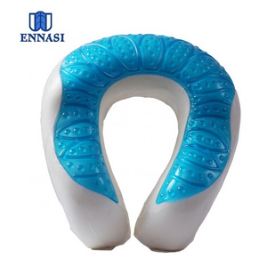 Hot Sale New Design Cooling Gel Memory Foam U Shape Neck Pillow Travel and Pillow