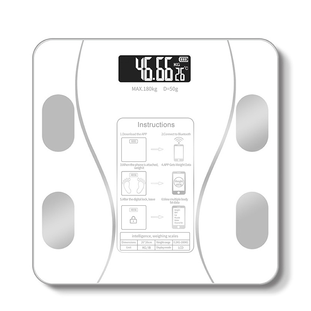 Body Composition Smart Body Fat Scale Electronic Personal Weight Scale Machine Digital Body Bathroom Scale With App