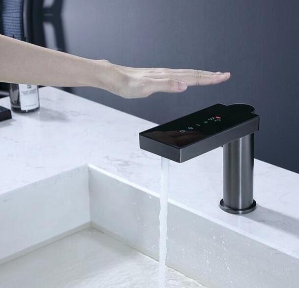 Automatic Touchless Bathroom Motion Sense Basin Water Faucet Mixer Tap Sensor Smart Faucet With Motion Sensor Display