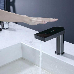 Automatic Touchless Bathroom Motion Sense Basin Water Faucet Mixer Tap Sensor Smart Faucet With Motion Sensor Display