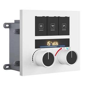 Wall Mounted Push Button Concealed Digital 3 Function Brass Thermostatic Shower Diverter Mixing Valve for Shower