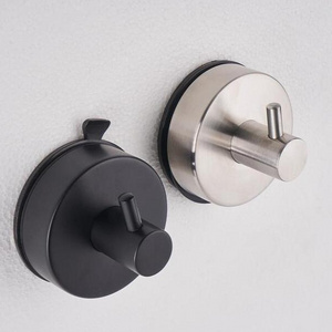 Adhesive Heavy Duty Waterproof SUS304 Bathroom Removable Suction Cup Towel Hook Kitchen Quick Install Strong Sucker Wall Hook