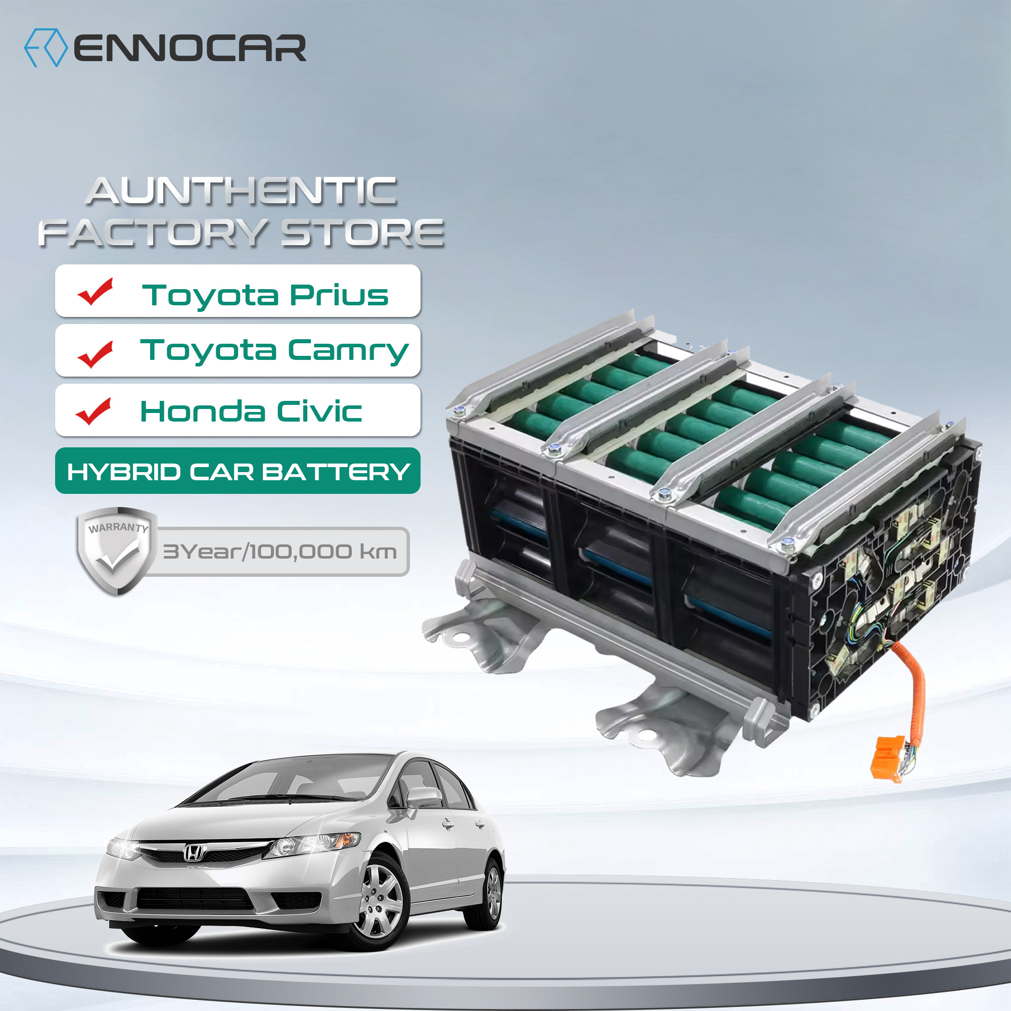 158V 6.5Ah Ni-MH Replacement Hybrid Car Ima Battery 2008 for Honda Civic 2006 2007 2008 2009 2010 2011