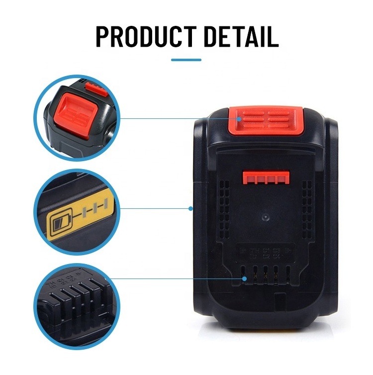 OEM 20v 24v 40v 60v 2ah 3ah 5ah 6ah 9ah 12ah 15ah 18650 Lithium ion Power Tool Battery For Replacement Dewalt Xr Max