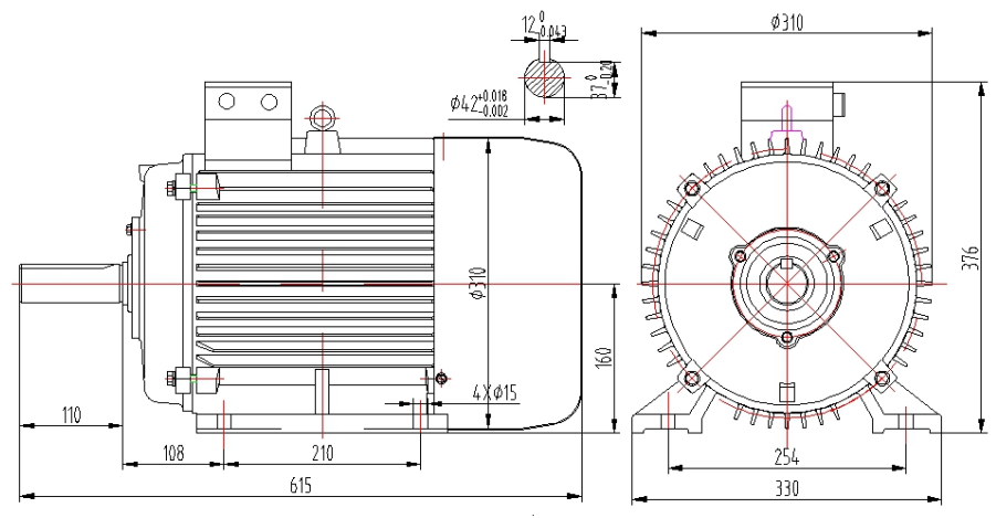 220v three phase pma permanent magnet synchronous alternator generator for wind turbine