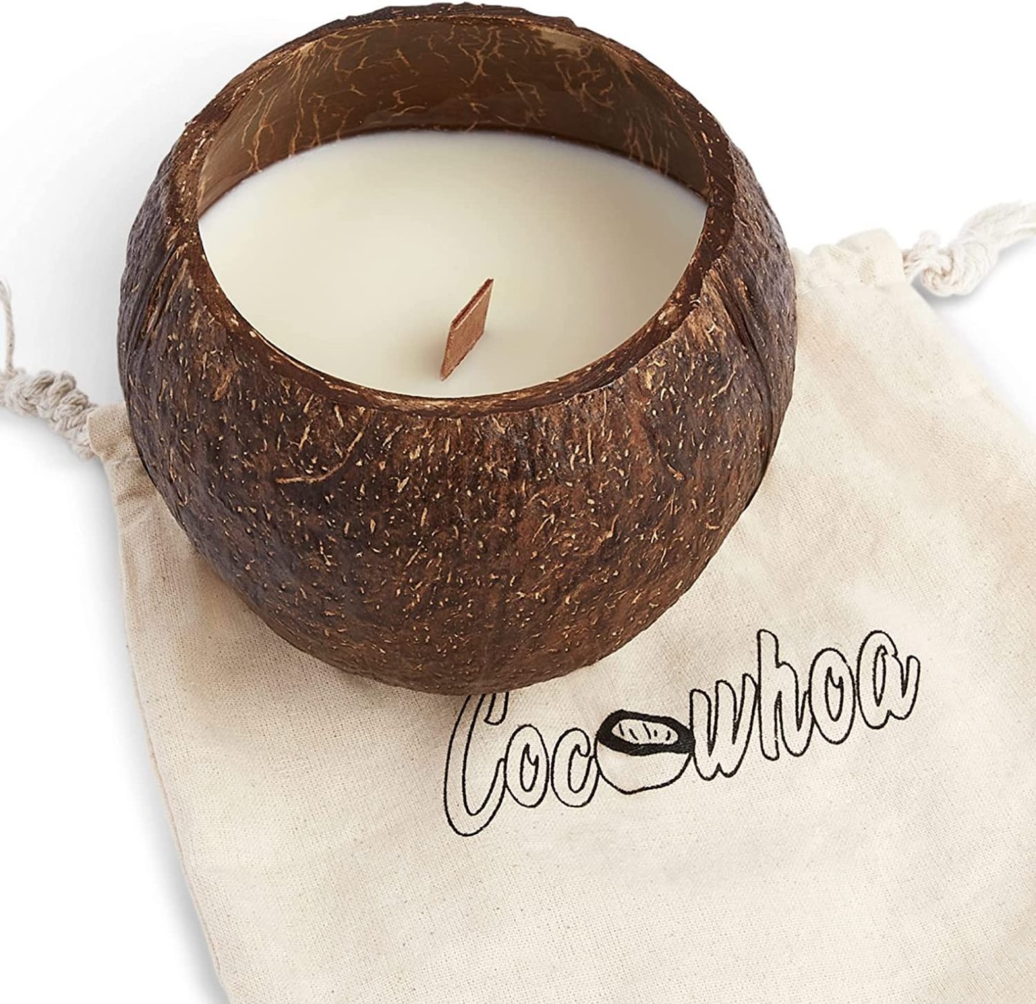 14oz candle in coconut shell Scented candle luxury custom coconut air freshener Luxury Scented candle