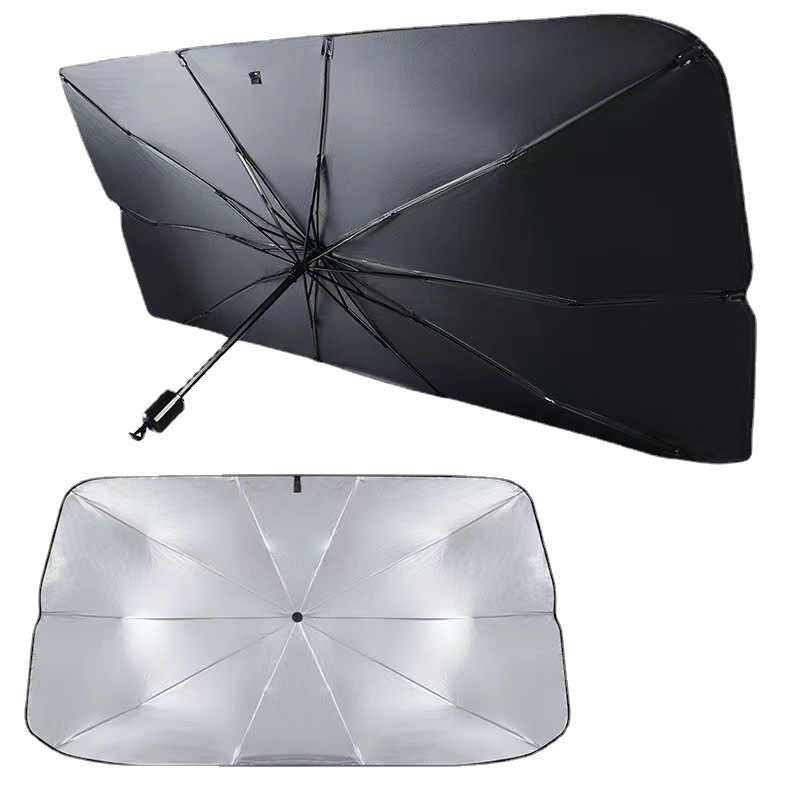 Wholesale Foldable Car Sunshade Umbrella In Car for tesla Covers Car Umbrella Windshield Shades Visor For Front Windows