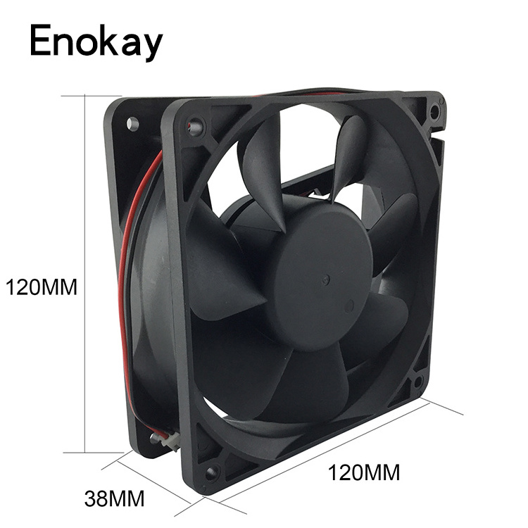 high cfm 12038 120mm exhaust fan 12v dc brushless fan