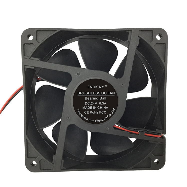 high cfm 12038 120mm exhaust fan 12v dc brushless fan