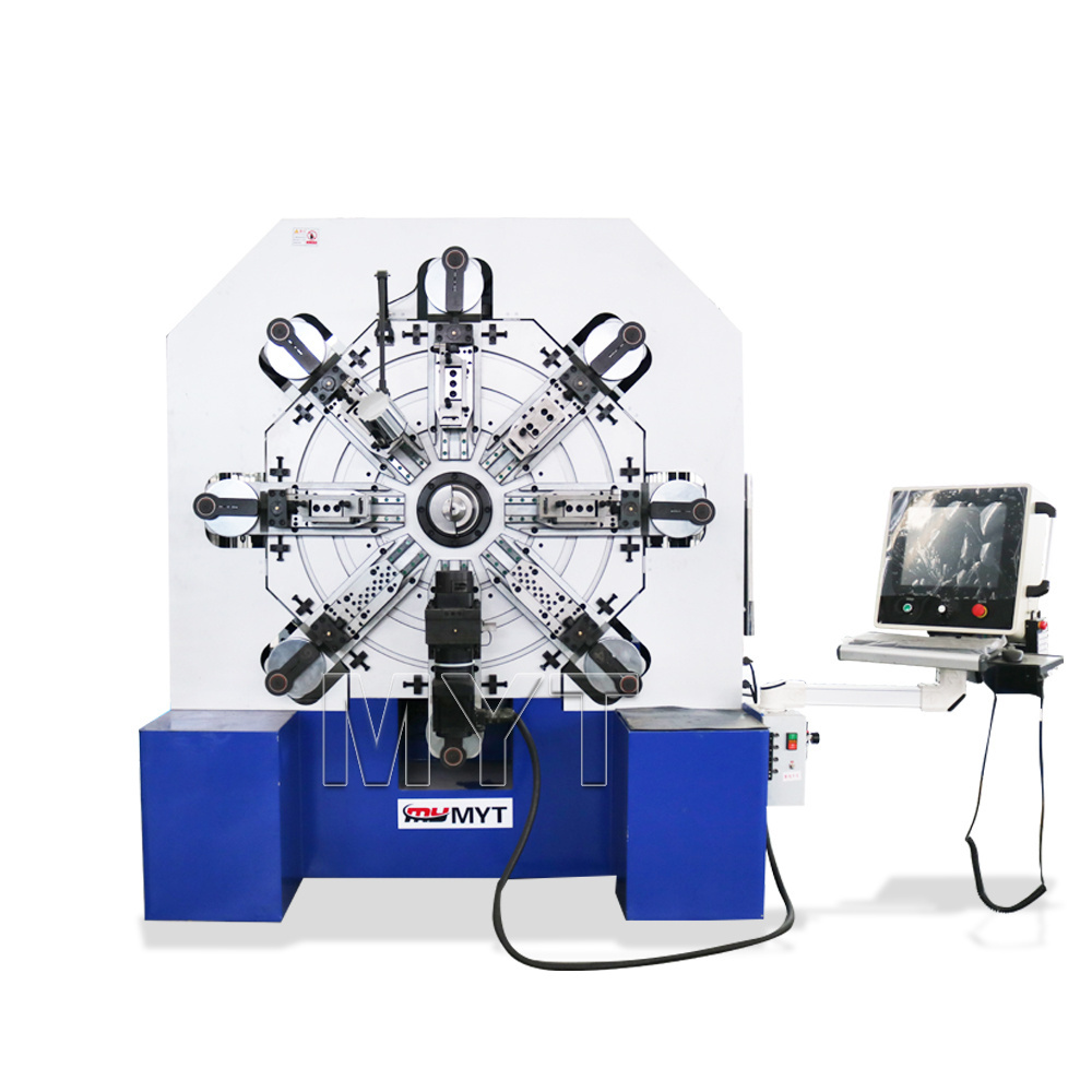 MYT CNC-1260 Automatic Camless CNC Spring Rotating Forming Machine, Wire Bending Machine, 12 Axis Spring Forming Machine