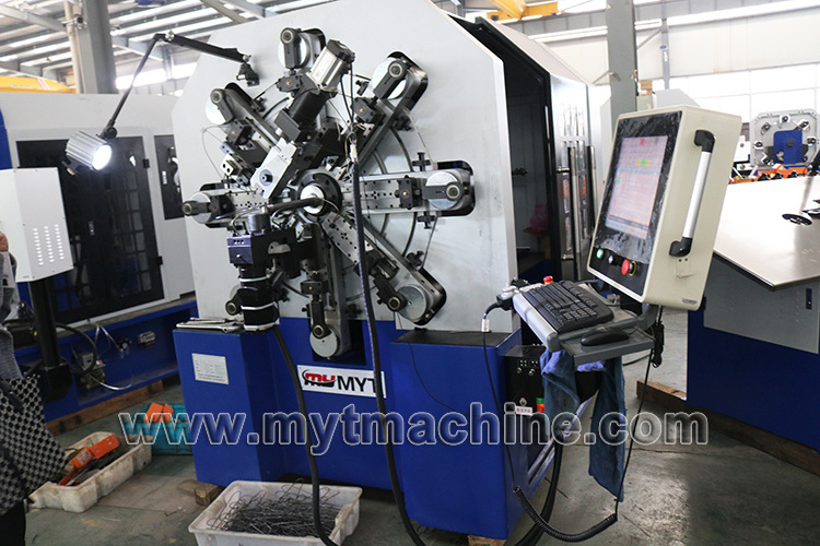 MYT CNC-1260 Automatic Camless CNC Spring Rotating Forming Machine, Wire Bending Machine, 12 Axis Spring Forming Machine