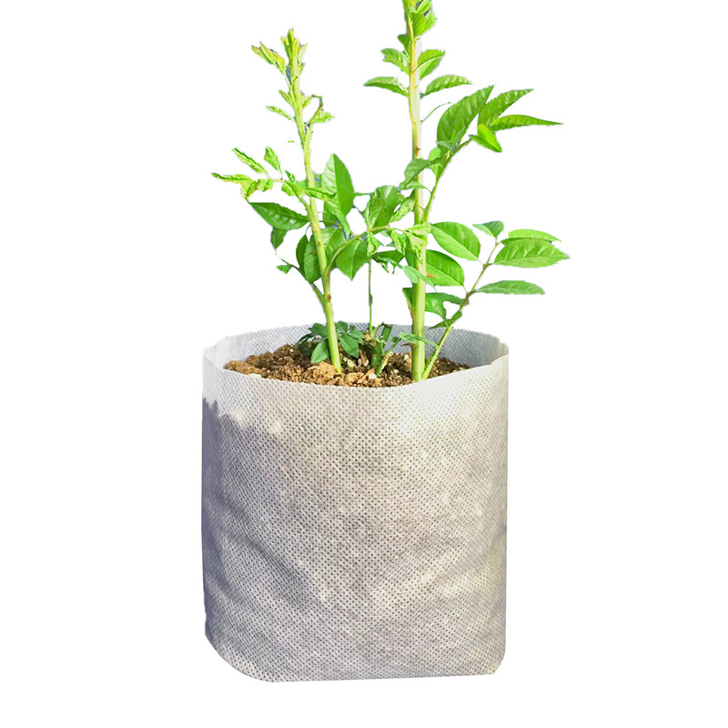 Nursery Bags 1/4 Gallon, Non-Woven Fabric Growing Pouches, 50-Pack Biodegradable Plant Pots for Seed Starting, Soil Transplant