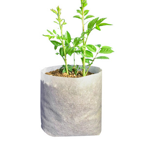 Nursery Bags 1/4 Gallon, Non-Woven Fabric Growing Pouches, 50-Pack Biodegradable Plant Pots for Seed Starting, Soil Transplant