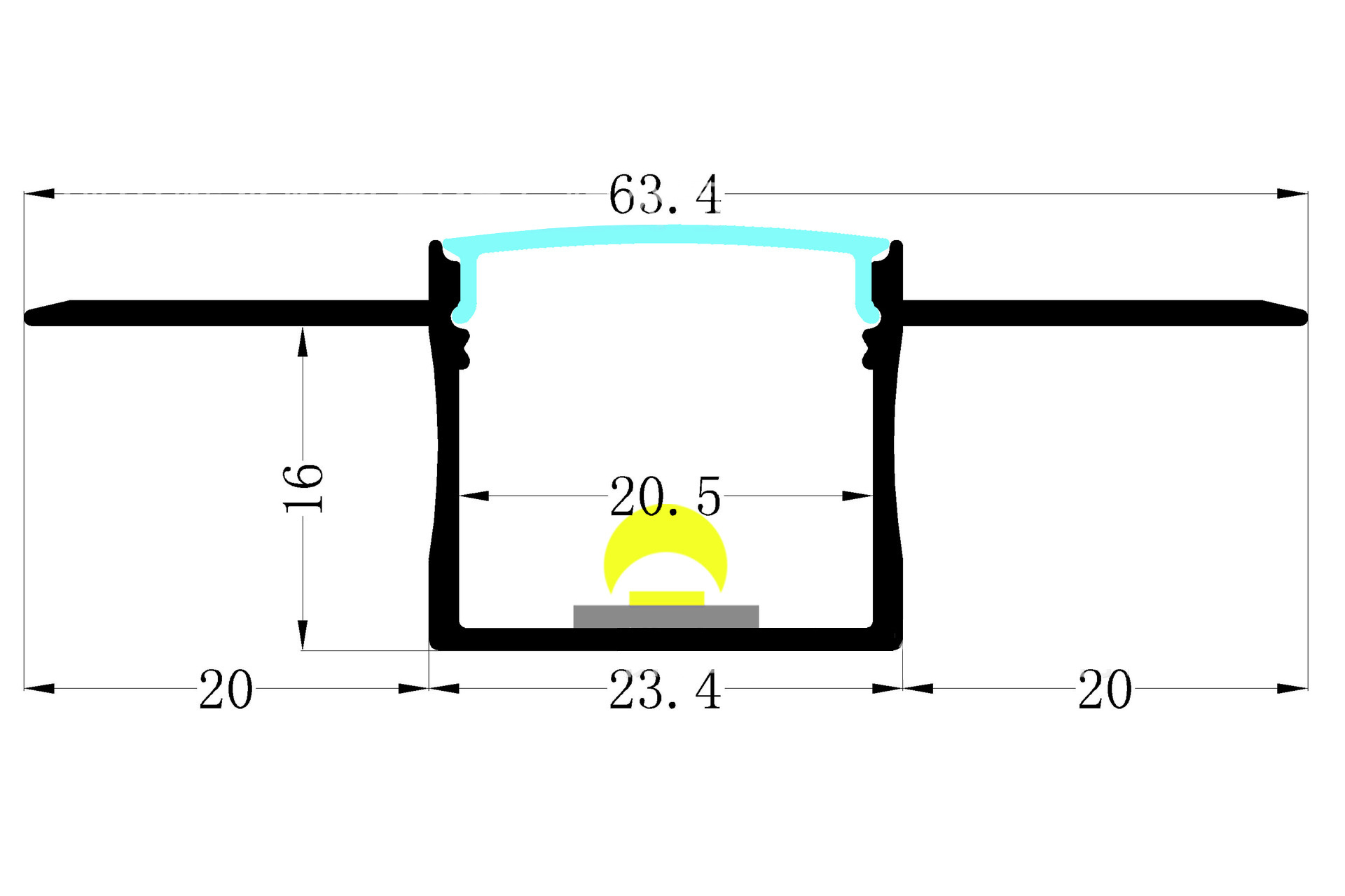 Extruded Profile Aluminium Photo Frame Aluminum Low Price Aluminum Profile Led Strip Light Led Lighting Profiles