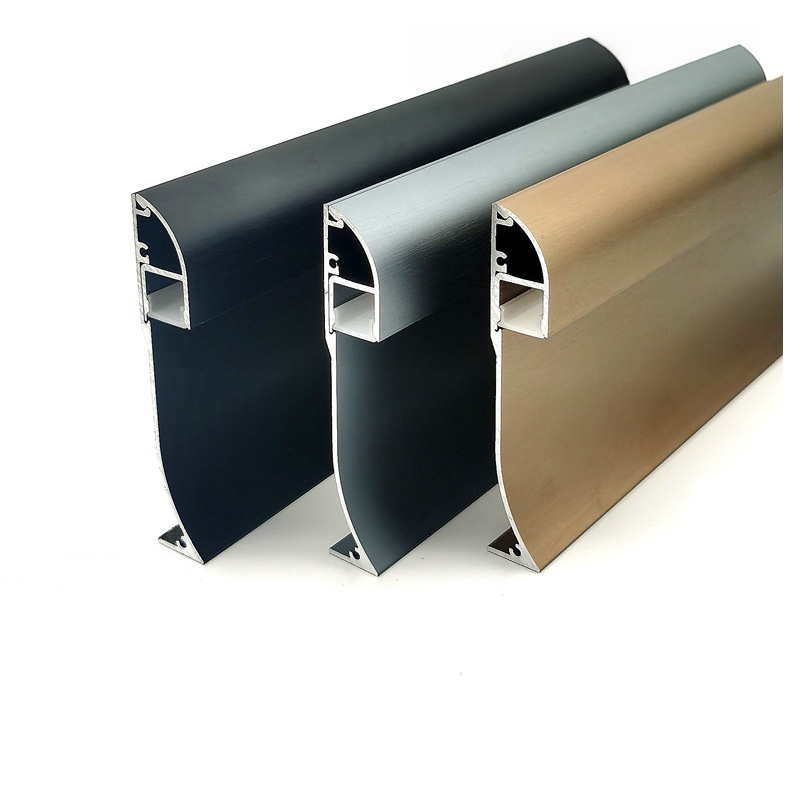 Aluminium 6082 6063 Aluminum Extrusion Profiles Manufacturer Window Channel Portal Profil Corner Skirting Light