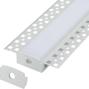 Plaster-in LED Channel Hot Sale Led Aluminium Profile Drywall LED Light Strips Gypsum Aluminum Profile Channel Diffuser